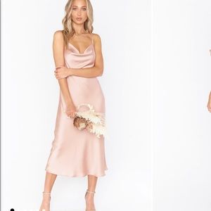Show Me Your Mumu Verona Dress in Rose Gold. BRAND NEW, never been touched!